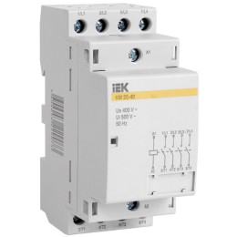 Контактор модульный КМ40-40 40А/4п 400В AC/DC IEK MKK20-40-40