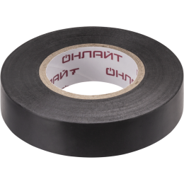 Изолента ПВХ 15мм (рул.20м) 71 677 OIT-B15-20/BL черн. ОНЛАЙТ 71677