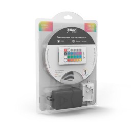 Лента светодиодная Basic 5050/30-SMD 6Вт/м RGB IP20 390лм/м 12В 10мм драйвер (уп.5м) GAUSS BT012