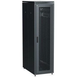 Шкаф сетевой 19дюйм LINEA N 42U 600х1000мм перфорированная передняя дверь черн. ITK LN05-42U61-P