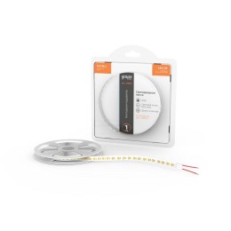 Лента светодиодная Basic 2835/120-SMD 9.6Вт/м 3000К тепл. бел. IP20 624лм/м 12В 8мм (уп.5м) GAUSS BT