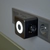 Двойник электрический Куб 16А с/з+2хUSB-A 2.4А+USB Type-C 3А с ночной подсветкой черн. Rexant 11-125