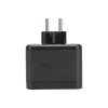 Двойник электрический Куб 16А с/з+2хUSB-A 2.4А+USB Type-C 3А с ночной подсветкой черн. Rexant 11-125