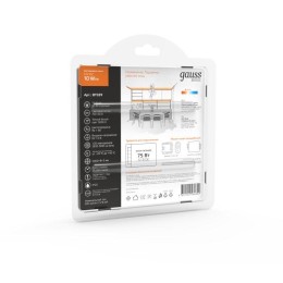 Лента светодиодная Basic 2835/120-SMD 10Вт/м 3000К тепл. бел. IP20 700лм/м 12В 8мм (уп.5м) GAUSS BT0