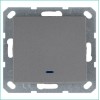 Выключатель 1-кл. 10А IP20 с подсветкой механизм алюм. Jasmart G3011NS