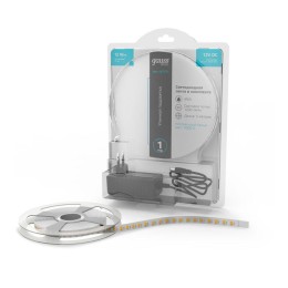 Лента светодиодная Basic 2835/120-SMD 12Вт 4000К нейтр. бел. IP65 1200лм/м 12В 8мм драйвер (уп.5м) G