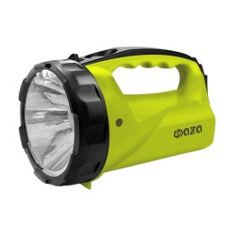 Фонарь-прожектор аккумуляторный AccuF6-L1W-gn SMD 1Вт IP20 2 режима: яркий/эконом аккум. 0.4А.ч инди