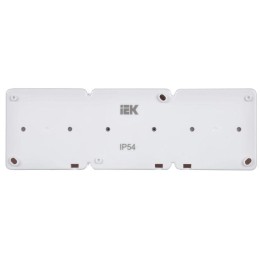 Розетка 3-м ОП Гермес Plus РСб23-3-ГПБд 16А IP54 с заземл. с дым. крышкой бел. IEK ERMP32-K03-16-54-