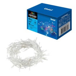 Гирлянда LED ULD-S1000-090/STA MULTI IP20 10м 90 диодов разноцвет. свет провод прозр. Uniel UL-00007