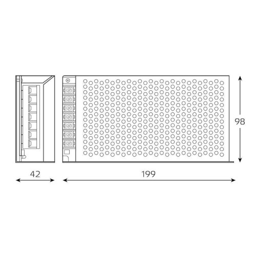 Блок питания для светодиодной ленты Basic 150Вт 12В IP20 (драйвер) GAUSS BT506