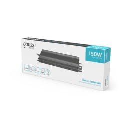 Блок питания для светодиодной ленты Basic 150Вт 12В IP67 герметичный (драйвер) GAUSS BT524