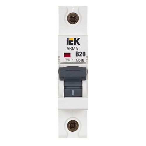 Выключатель автоматический модульный 1п B 20А M06N ARMAT IEK AR-M06N-1-B020