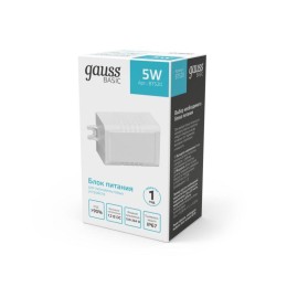 Блок питания для светодиодной ленты Basic 5Вт 12В IP67 герметичный (драйвер) GAUSS BT520