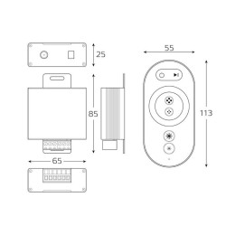 Контроллер для светодиодной RGB ленты Basic 288Вт 12В IP20 GAUSS BT622