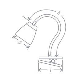 Светильник 71 575 NDF-C006-6W-4K-S-LED настол. прищепка серебр. Navigator 71575