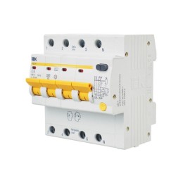 Выключатель автоматический дифференциального тока 4п C 6А 10мА тип AC 4.5кА АД-14 KARAT IEK MAD10-4-