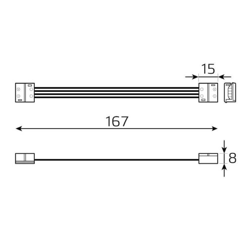 Коннектор для светодиодной ленты 10мм RGB 5050 IP65 GAUSS BT437