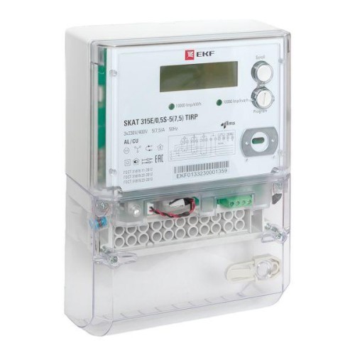 Счетчик SKAT 315E/0.5S-5(7.5) TIRP 3ф многотариф. PROxima EKF 31503R