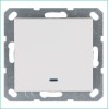 Выключатель 1-кл. 10А IP20 с подсветкой механизм бел. глянцевый Jasmart G3011NW