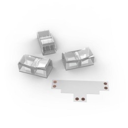 Набор коннекторов Т-образ. коннектор 3 клипсы 8-10мм IP20 GAUSS BT400