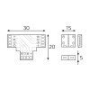 Набор коннекторов для светодиодной ленты Т-образ. RGB3014/5050/5060/5630 12В 10мм IP20 GAUSS BT430