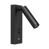 Светильник светодиодный SP-BED-CHARGE-S60x125-3W Warm3000 (BK 20 deg 230В USB-A USB-C) IP20 металл A