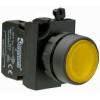 Кнопка нажимная круглая CP102DS (1НО+1НЗ) желт. EMAS CP102DS