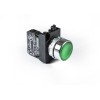 Кнопка нажимная круглая CM200DY (1НЗ) зел. EMAS CM200DY