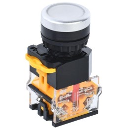 Кнопка D8-11T d22мм 1НО+1НЗ с фиксацией бел. KARAT IEK BBT30-11T-3-21-K01
