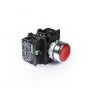Кнопка нажимная круглая металл CM305DK (2НО+2НЗ) красн. EMAS CM305DK