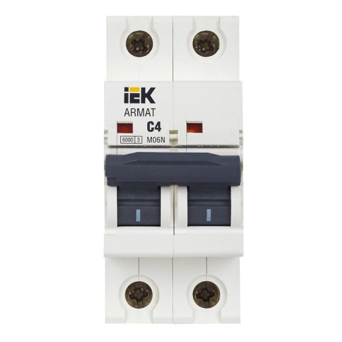 Выключатель автоматический модульный 2п C 4А M06N ARMAT IEK AR-M06N-2-C004