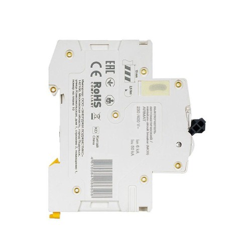 Выключатель автоматический модульный 2п C 4А M06N ARMAT IEK AR-M06N-2-C004