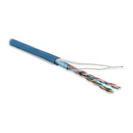 Кабель витая пара F/UTP кат.5E 4 пары 26 AWG МЖ patch экран-фольга LSZH нг(С)-HF -20град.C-+75град.C