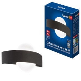Светильник светодиодный ULU-S33A-8Вт/4000К IP65 BLACK уличный архитектурный накладной корпус черн. U