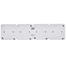 Розетка 4-м ОП Гермес Plus РСб24-3-ГПБд 16А IP54 с заземл. с дым. крышкой бел. IEK ERMP42-K03-16-54-