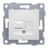 Розетка компьютерная 1-м СП Ugra RJ45 механизм бел. GUSI С11К1-001
