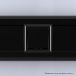 Выключатель модульный 1-кл. 2мод. Avanti "Черный квадрат" 16А IP20 черн. DKC 4402102