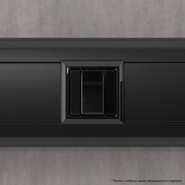 Выключатель модульный 1-кл. 1мод. Avanti "Черный квадрат" 16А IP20 черн. DKC 4402101