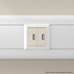 Устройство зарядное USB 2.1А 2мод. Avanti "Ванильная дымка" DKC 4405542