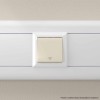 Выключатель модульный 1-кл. 2мод. Avanti "Ванильная дымка" 16А IP20 беж. DKC 4405102