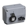 Розетка с выключателем и мех. блок. 332MHS5 32A 3P+E IP44 5ч ABB 2CMA167676R1000