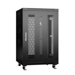Шкаф монтажный телекоммуникационный напольный ND-05C-18U60/80-BK 19дюйм для распред. и серверн. обор