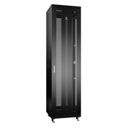 Шкаф монтажный телекоммуникационный напольный ND-05C-47U60/80-BK 19дюйм для распред. и серверн. обор