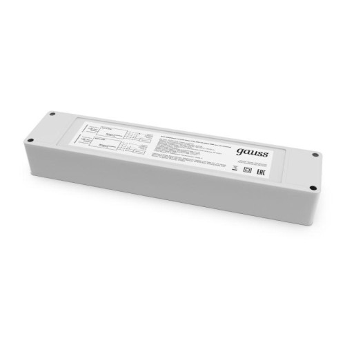 Блок аварийного питания IP40 205х42х28мм 20Вт на 1 час Universal GAUSS 997911024
