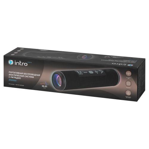Колонка портативная BRW990 bluetooth беспроводная акустическая черн. Intro Б0057185