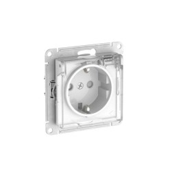Розетка AtlasDesign Aqua 16А IP44 с заземл. защ. шторки с прозр. крышкой быстрозажим. клем. механизм
