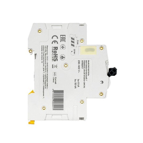 Выключатель автоматический модульный 3п B 4А M06N ARMAT IEK AR-M06N-3-B004