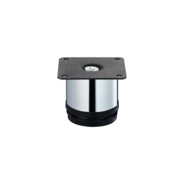 Ножка круглая регулируемая сверху d50х50мм метал. хром Tech-Krep/Zitar 148551