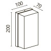 Светильник Badd 10Вт 3000К IP54 бра настен. Maytoni O454WL-L10GF3K