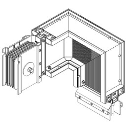 Секция Z-образ. прав. вниз 2500А Al 3L+N+PER НК IP55 тран. IEK LB-2500A4-25-F-ZRD